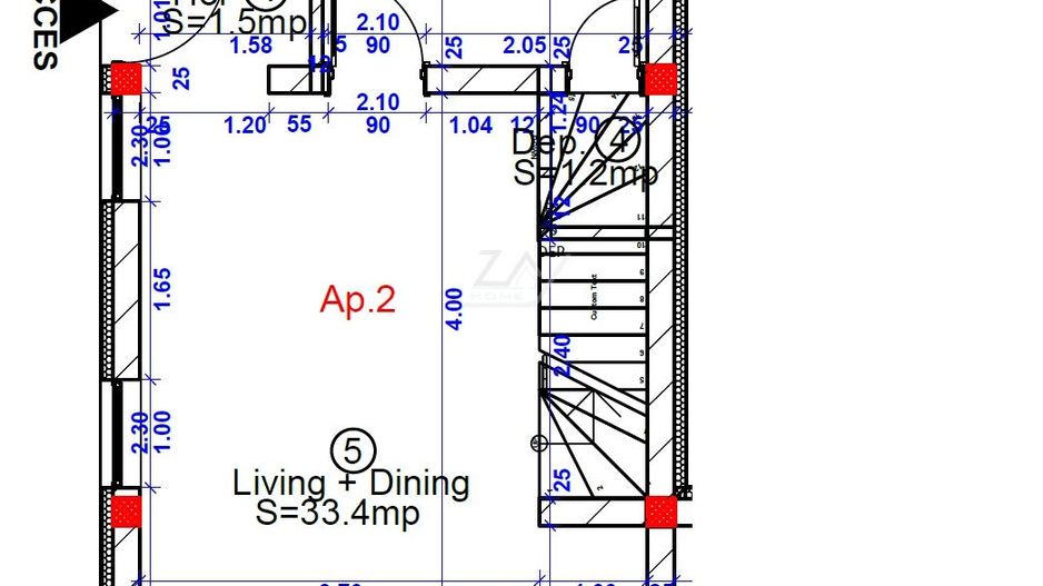Duplex finalizat despartit prin camera tehnica. 3 dormitoare. 2 balcoane. - Poză 21