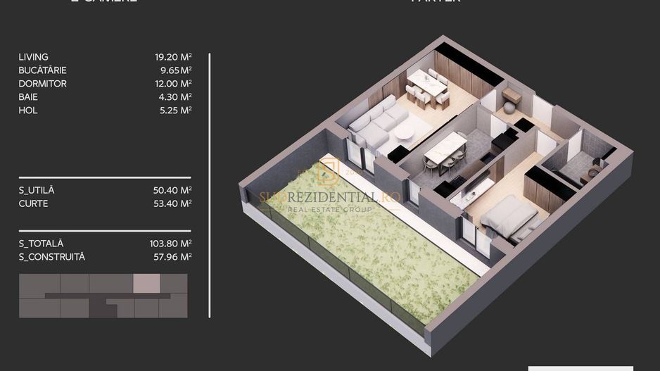 Apartament 2 camere cu curte — Express Residence, Bd Metalurgiei - Poză 4