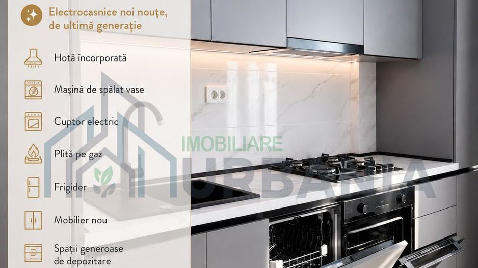 Apartament 1 cameră, 47 mp – Royal Town Iași | Bloc nou, primul chiriaș - Poză 14
