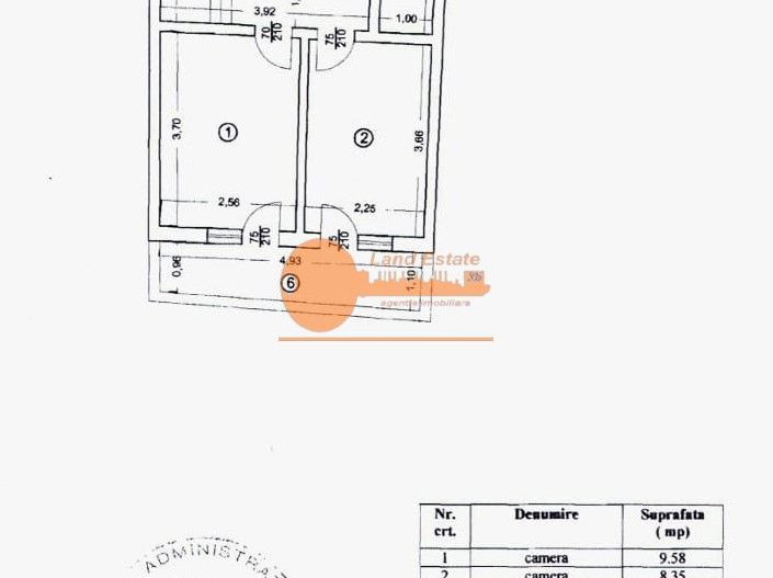 Casă ultracentrală, 4 camere + terasă, Piața Rosetti – Universitate - Schiță 8