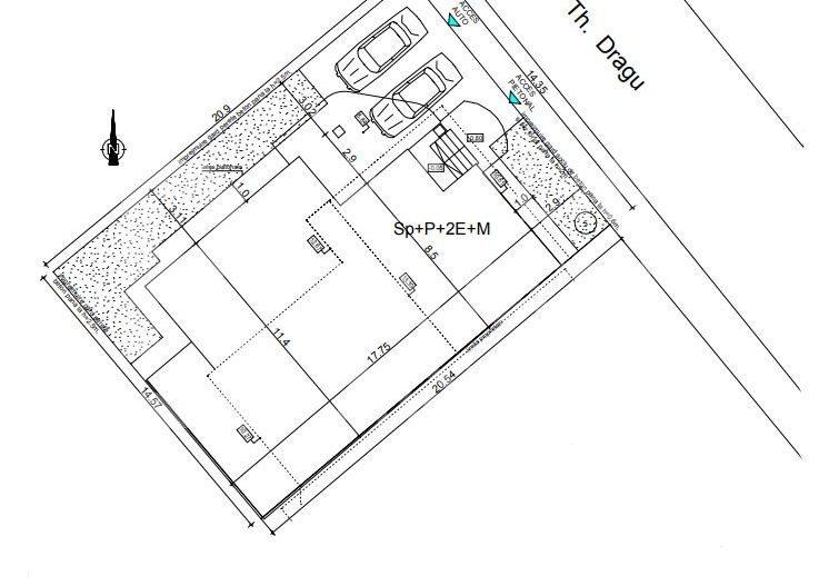 Casă de vânzare cu 8 camere, aproape de Piața Revoluției - Schiță 12