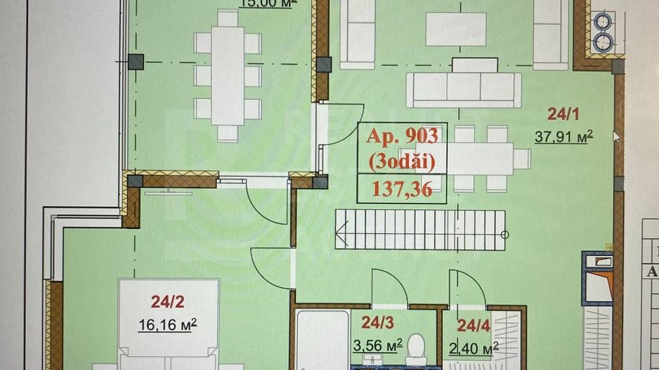 Vânzare, penthouse, strada Nicolae Dimo ,Durlesti - Poză 7