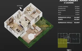 APARTAMENTE 2 CAMERE DE VÂNZARE ÎN EXCLUSIVITATE - ȘOSEAUA LEORDENI - Poză 12