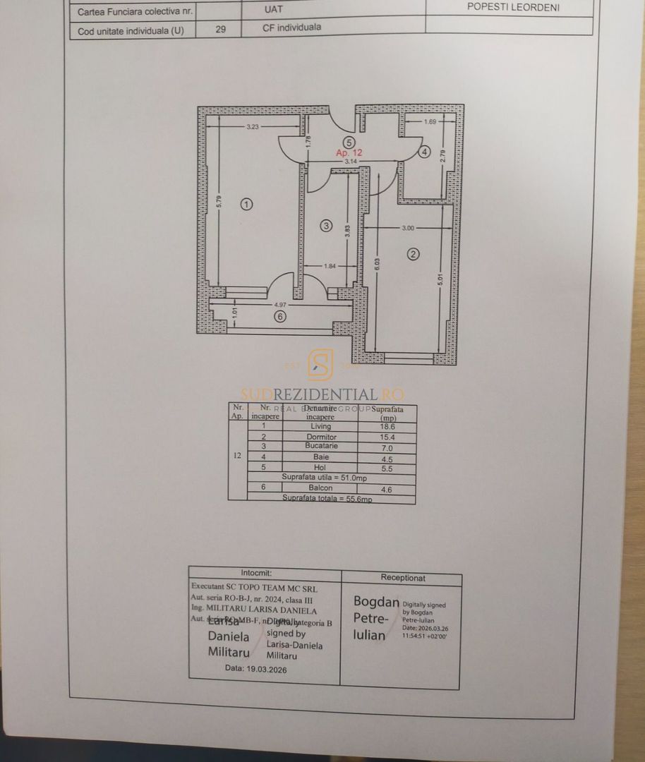Apartament 2 camere de inchiriat, acces metrou Berceni - Schiță 9