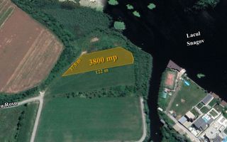 Teren exclusiv 3.800 mp pe malul Lacului Snagov | 38 m deschidere LAC - Poză 2