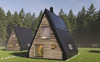 Structură A Frame modernă pentru case premium și Airbnb - 2 CAM - Poză 3