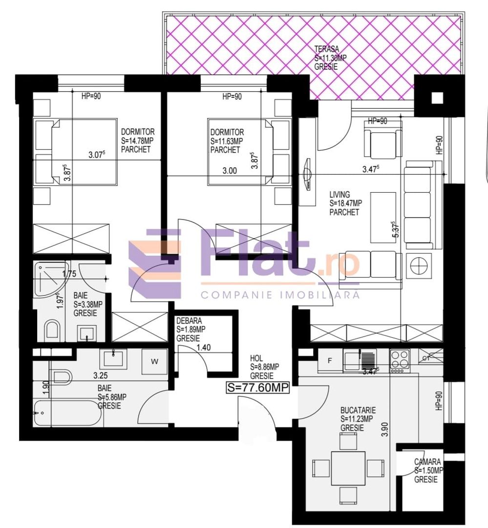 Apartament 3 camere – Brașov Coresi - Poză 33