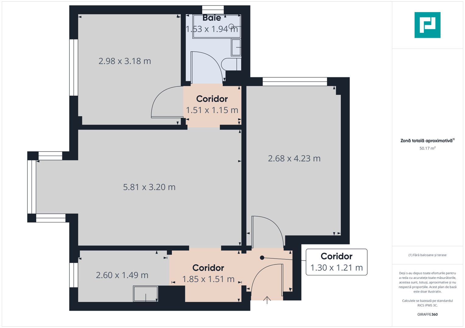 Apartament 3 camere de închiriat – Vlaicu, Strada - Poză 7