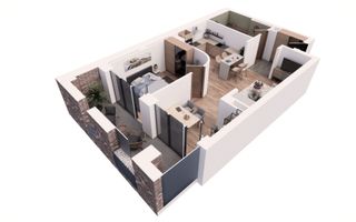 Apartament nou, modern cu 2 camere - Ultracentral -  Cuza Voda - Poză 1