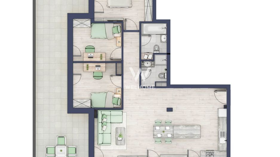 CHIRIE PENTHOUSE 4cam, Sibiu - Schiță 26