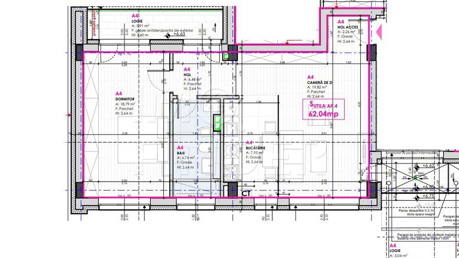 Vanzare apartament 2 camere Marasti,  imobil nou cu 8 apartamente - Poză 4