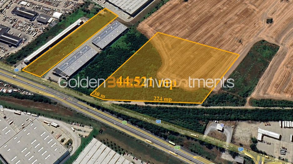 Teren industrial premium – A1 București–Pitești - 4,5 ha - Poză 1