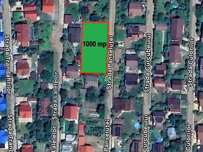Teren intravilan 1000 mp, plat, între case, Lunca Cetățuii - Poză 2