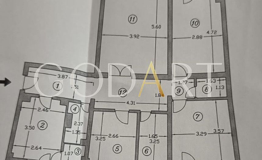 Apartament 4 camere | Bloc 1990 | 3 balcoane | Vedere panoramica - Schiță 21