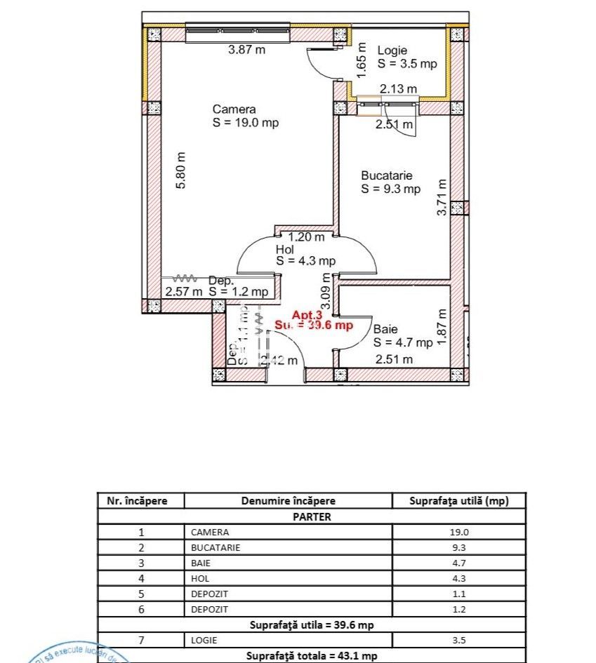 Apartament 1 cameră la cheie cu grădină proprie 48mp | Șelimbăr, zona Brana - Schiță 7