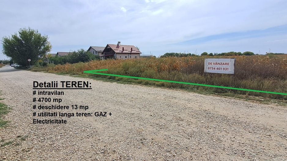 Palanca - Floresti - Stoenesti, Jud. Giurgiu, teren 4700 mp, utilitati - Poză 4