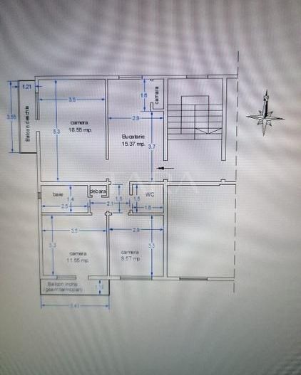 Apartament 3 camere decomandat – Gheorgheni, zona Titulescu. - Poză 9