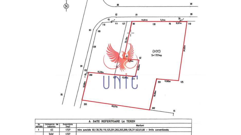 OPORTUNITATE!! TEREN 1 MAI CU AUTORIZATIE CONSTRUCTIE BLOC!! - Schiță 3