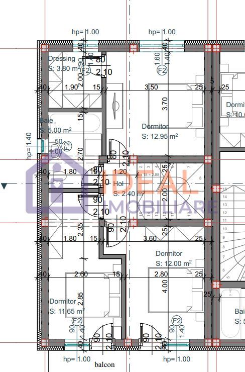 TRiplex cu 4 camere in Cartierul Arhitectilor, zona Lidl - Schiță 19