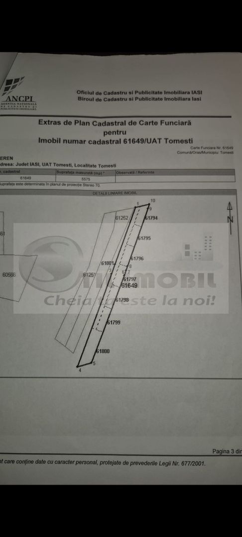 TEREN TOMESTI 35 EURO MP NEGOCIABIL - Poză 3