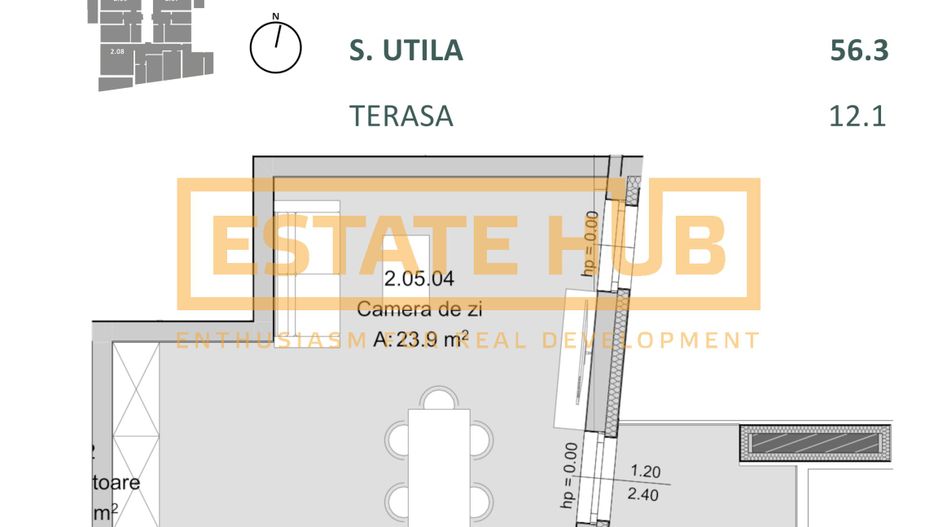 Apartament nou 2 camere Zona Centrala | Comision 0% - Poză 2
