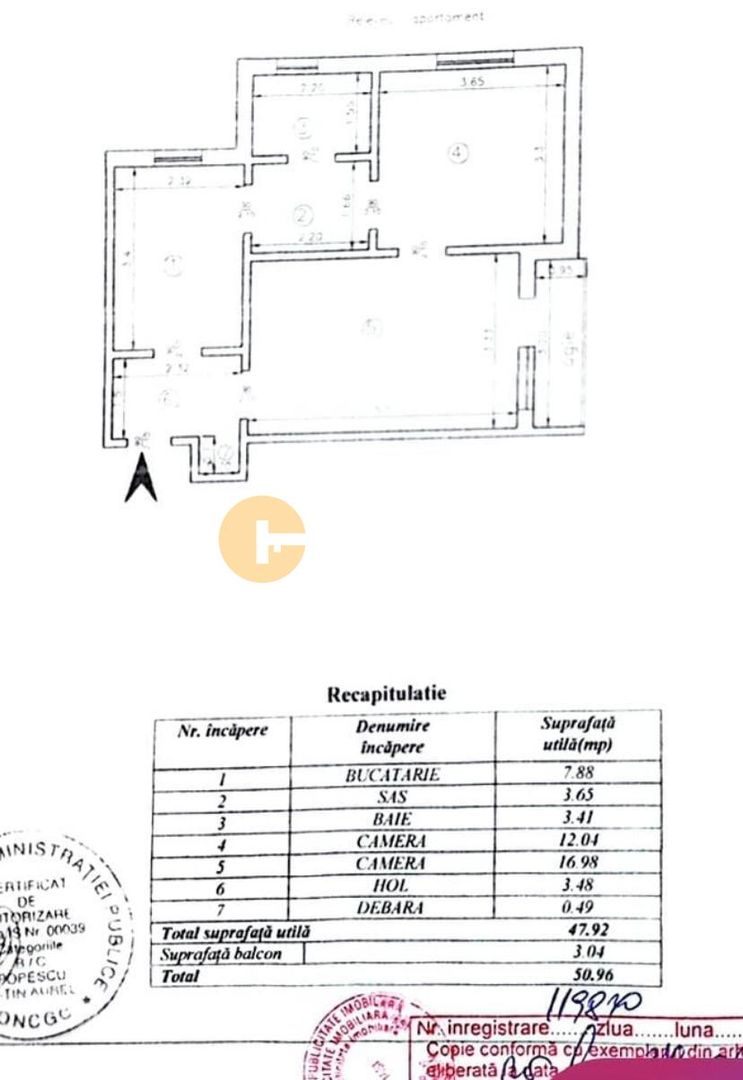 MOARA DE FOC - 2 CAMERE DECOMANDAT - ETAJUL 2 - Poză 6