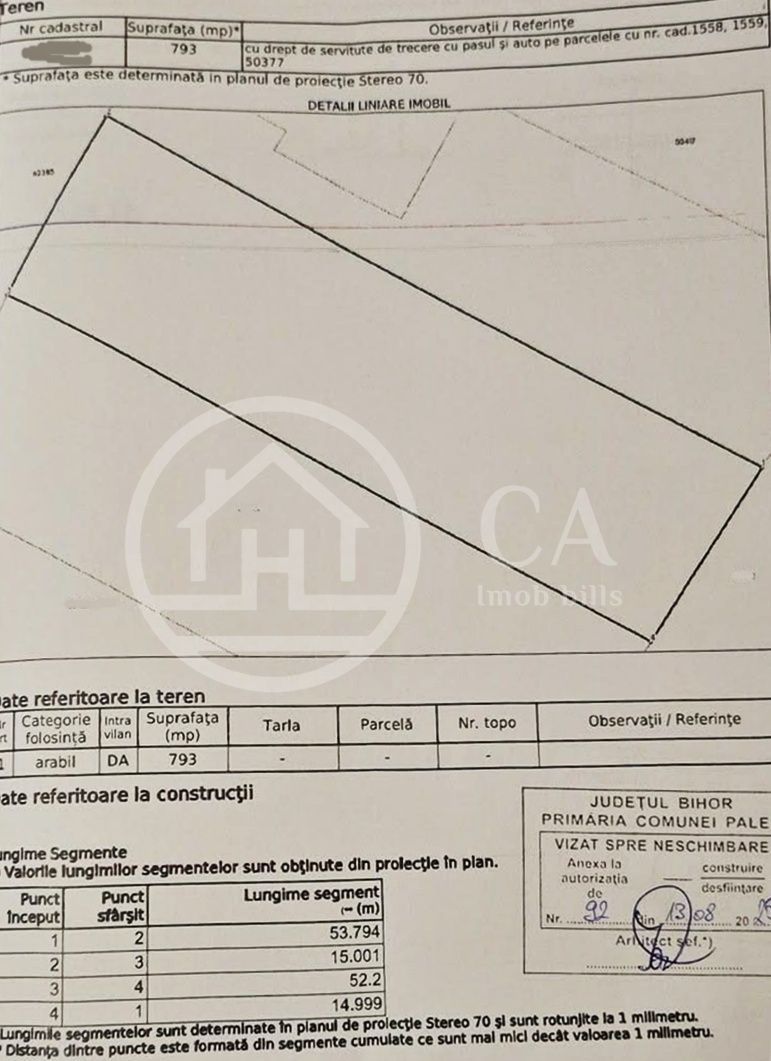 Teren intravilan de vânzare in Paleu, Bihor - Poză 3