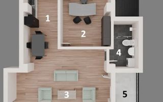 Apartament 2 camere Otopeni central | include TVA și parcare - Schiță 7