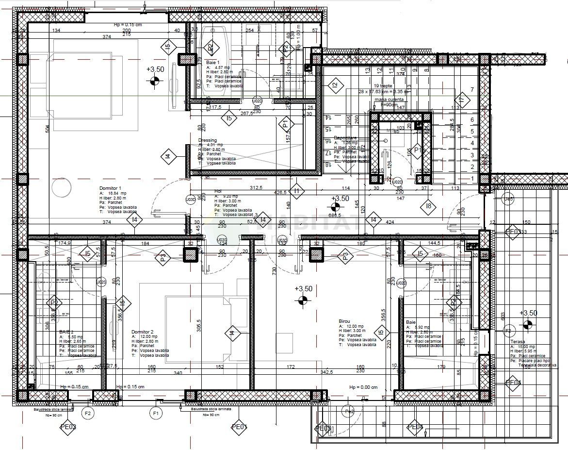 VILA IANCU NICOLAE, stil mediteranean, 5 dormitoare, 3 terase, gradina - Schiță 18