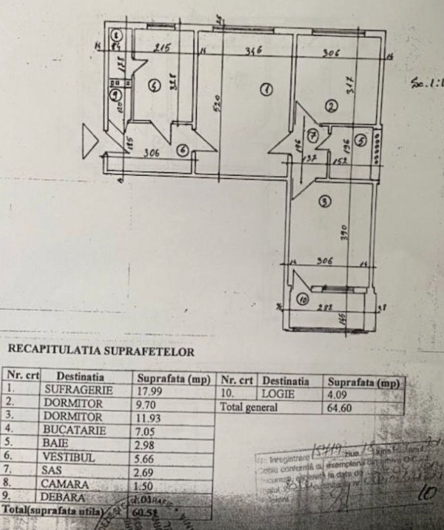 Apartament 3 camere Valea Ialomitei, Romancierilor, Drumul Taberei - Schiță 17