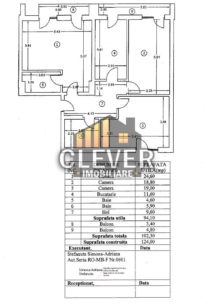 Apartament 3 camere, Bloc Nou, Finisaje la alegere, Colentina - Hortensiei - Schiță 16