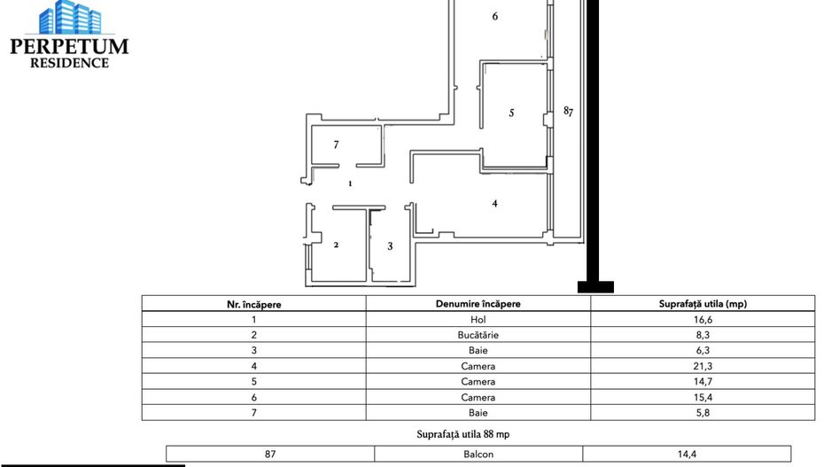 Tomis Nord/Carrefour-Apartament 3 camere decomandate, bloc nou. - Poză 4