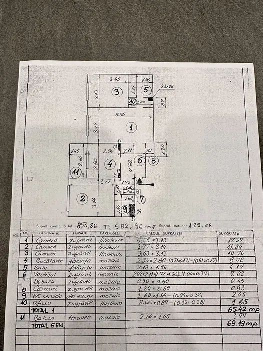 APARTAMENT 3 CAMERE & 2 BAI BLOC 1982 72000EURO SUPER PRET - Poză 5