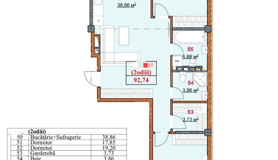 Vânzare, apartament, 3 camere, strada Grenoble, Botanica - Poză 5