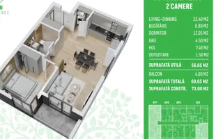 Apartament 2 Camere Otopeni – Libertății| Piscină Privată - Poză 13