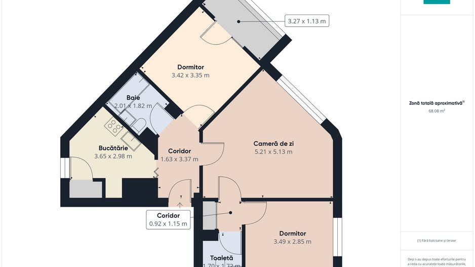 Apartament cu 3 camere în zona Lipovei - Poză 10