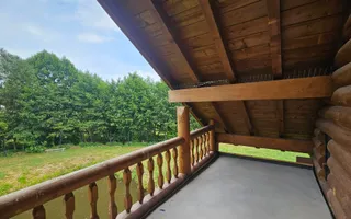 Chalet din busteni cu vedere panoramica spre Muntii Fagaras Tocile - Poză 14
