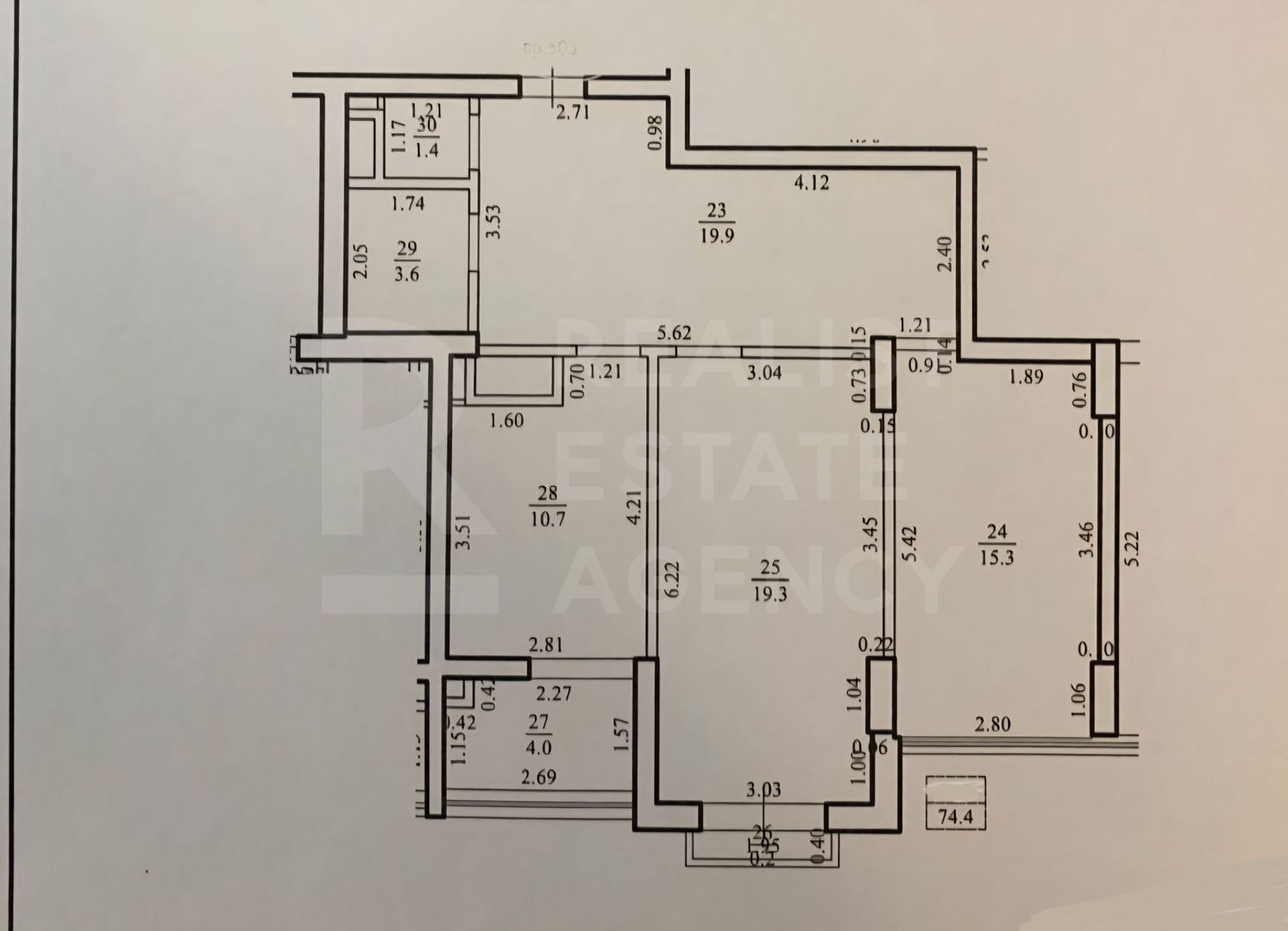 Vânzare, apartament, 2 camere, strada Vasile Lupu, Buiucani - Poză 3