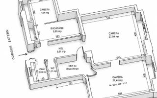 Resedinta unica 3 camere de 85 mp, Palatul Sebestyén zona Piata Unirii - Poză 3