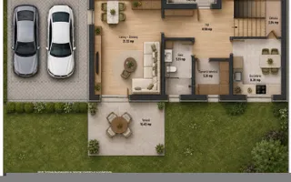 Vila moderna cu 4 camere, ansamblu privat cu loc de joaca, Bragadiru - Schiță 11