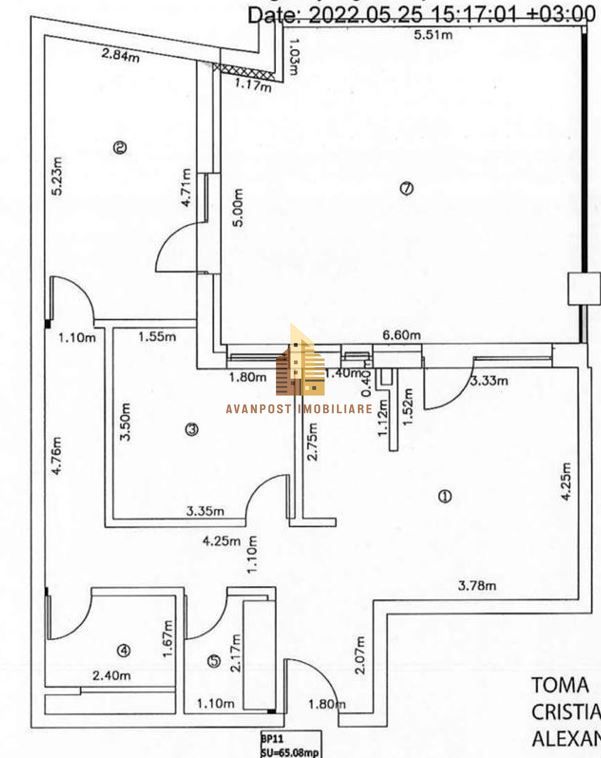 | Apartament cu 3 camere | Decomandat | Bloc nou | Cartierul Grigorescu | - Poză 15
