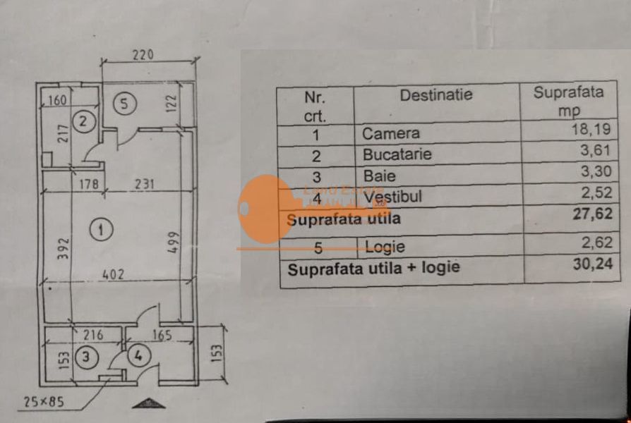 Garsonieră in apropiere de metrou Dristor - Schiță 14