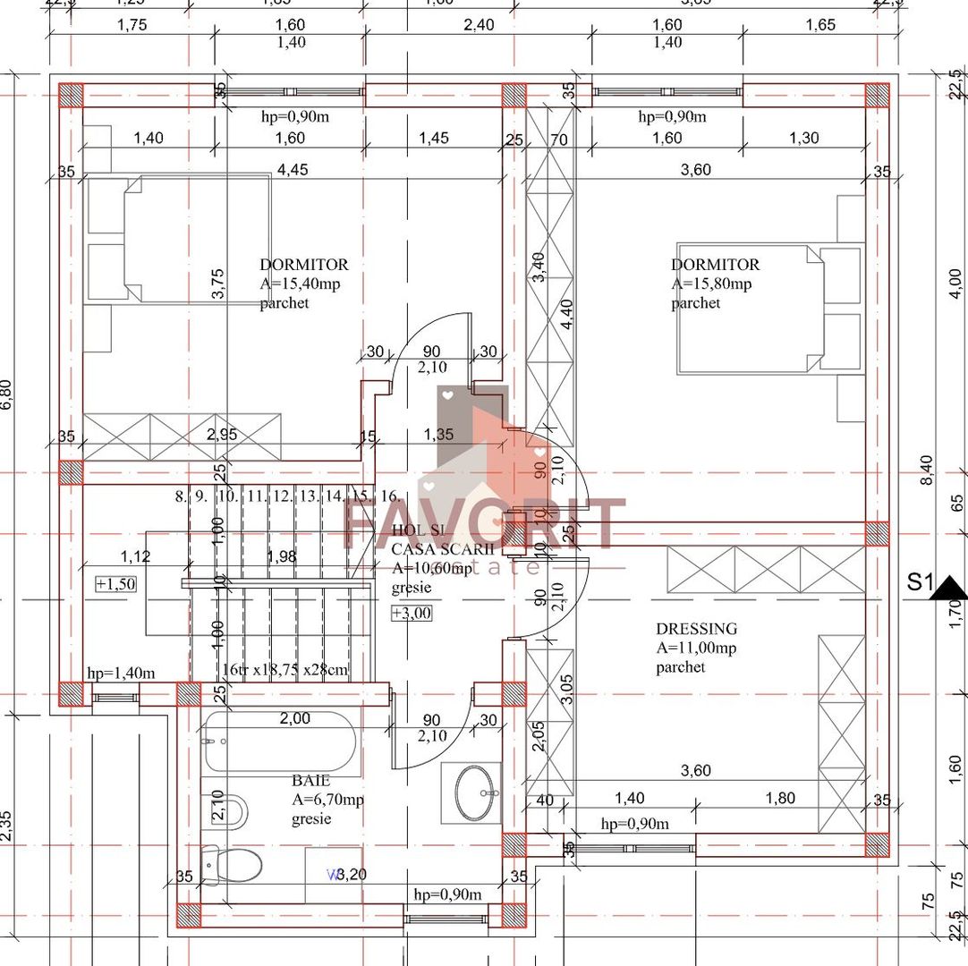 Casa individuala. Disponibila imediat. 4 dormitoare - Schiță 26