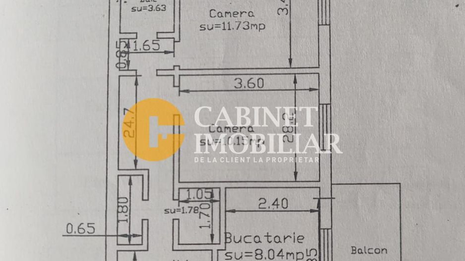 CANTA - 3 CAMERE DECOMANDAT - ETAJ INTERMEDIAR - Schiță 7