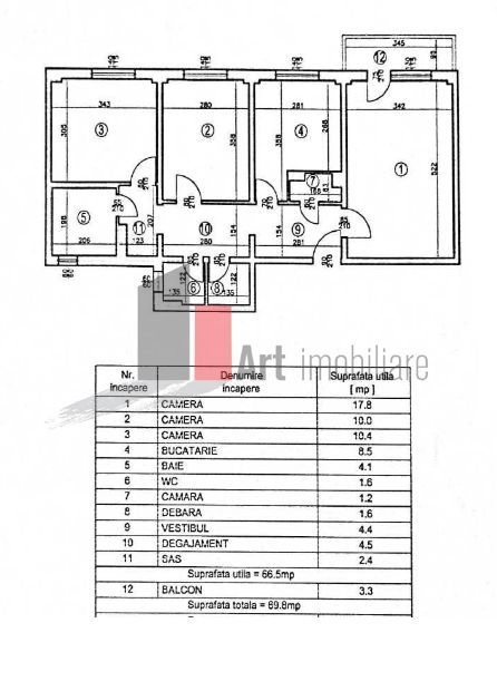 APARTAMENT 3 CAMERE - IANCULUI - Poză 2