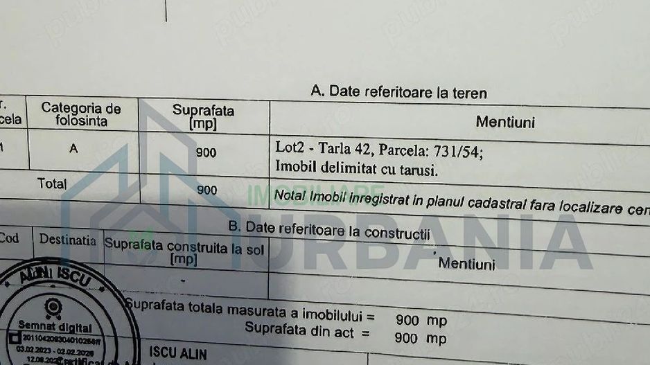 Teren intravilan 900 mp în Dancu, zona Lacul Chirița, cu drum de acces inclus - Poză 2