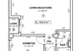 Apartament 2 camere Torontalului bloc nou - Poză 9
