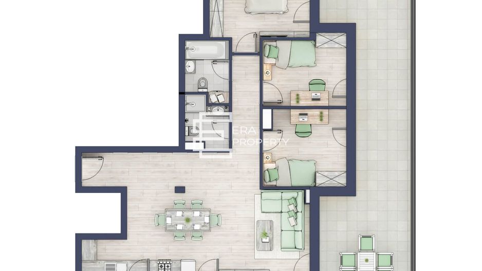 Penthouse 4 camere cu terasă panoramică – Sibiu, zona Turnișor - Schiță 8