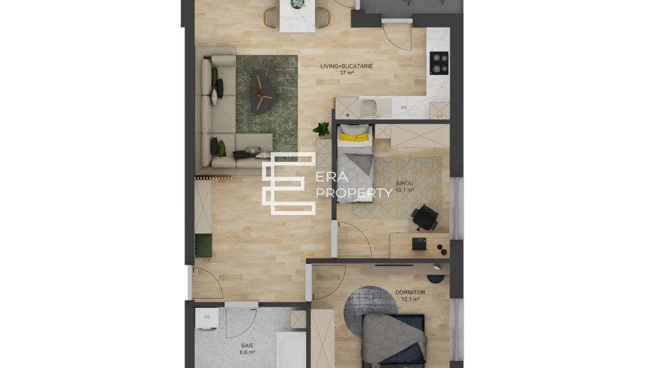 Apartament 3 camere intabulat LA CHEIE-Doamna Stanca/Selimbar - Schiță 10