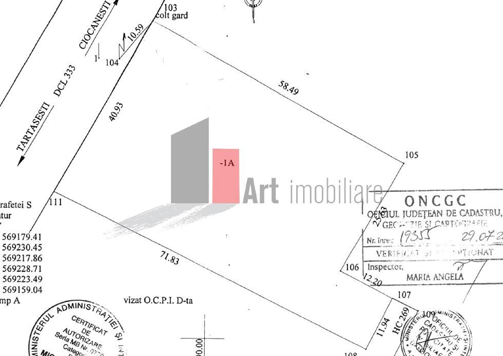 Teren intravilan  2500 mp Ciocanesti - Poză 3